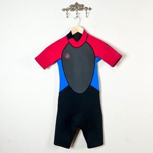 Body Glove Wetsuit Youth Pro 3  Back Zip Full Springsuit Red Size‎ 12 NEW